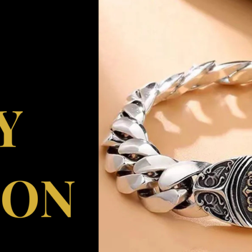 Royal Jewelry Collection - 925 Sterling silver Royal Cross Bracelet for Men